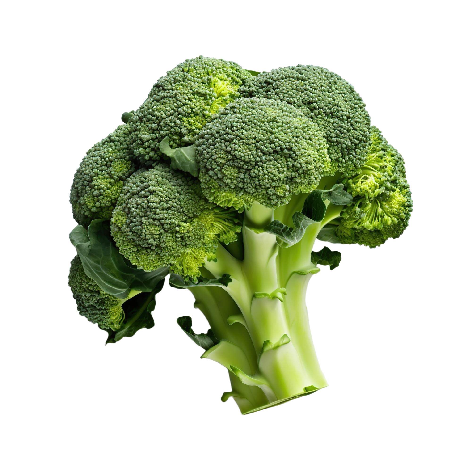 Brocoli fondo blanco aislado