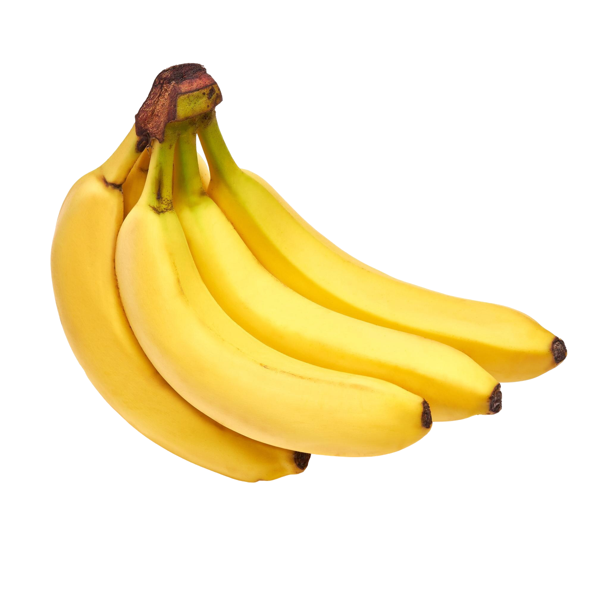 Foto estudio racimo platanos aislado sobre fondo blanco